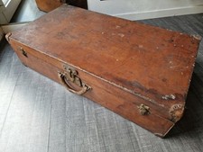 Malle Louis Vuitton Grand Valise OLD TRUNK Cuir 1920 Malle Ancienne
