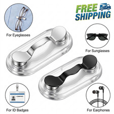 Magnetic Eyeglass Holder Clip for Clothes Sunglasses Badge Brooch Magnet Hook