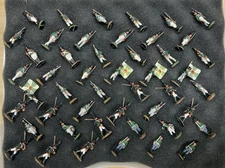 Lot Of 48 Little Soldiers Of Plombs, Del Prado, The Battle Of Austerlitz