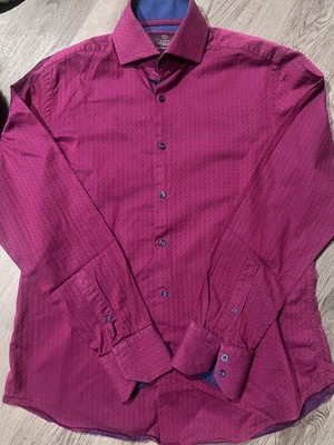 Hawes & Curtis Mens York Slim Fit 100% Cotton Shirt Size L (37)