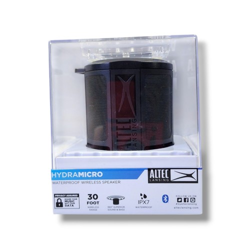 Altec Lansing IMW1020-BLK Hydra Micro wodoodporny głośnik Bluetooth nowy - Zdjęcie 3 z 6