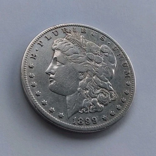 1899 Morgan Silver Dollar $1 Coin 0.9 Fineness US Uncertified Collectible