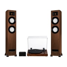 Fluance RT82 Vinyl Turntable, Ri91 Powered Floorstanding Speakers, PA10 Preamp