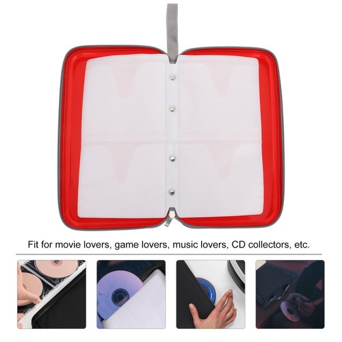 CD Storage Bag Large Capacity Cases for Compact Discs Cd/dvd Holders - 第 7/12 張圖片