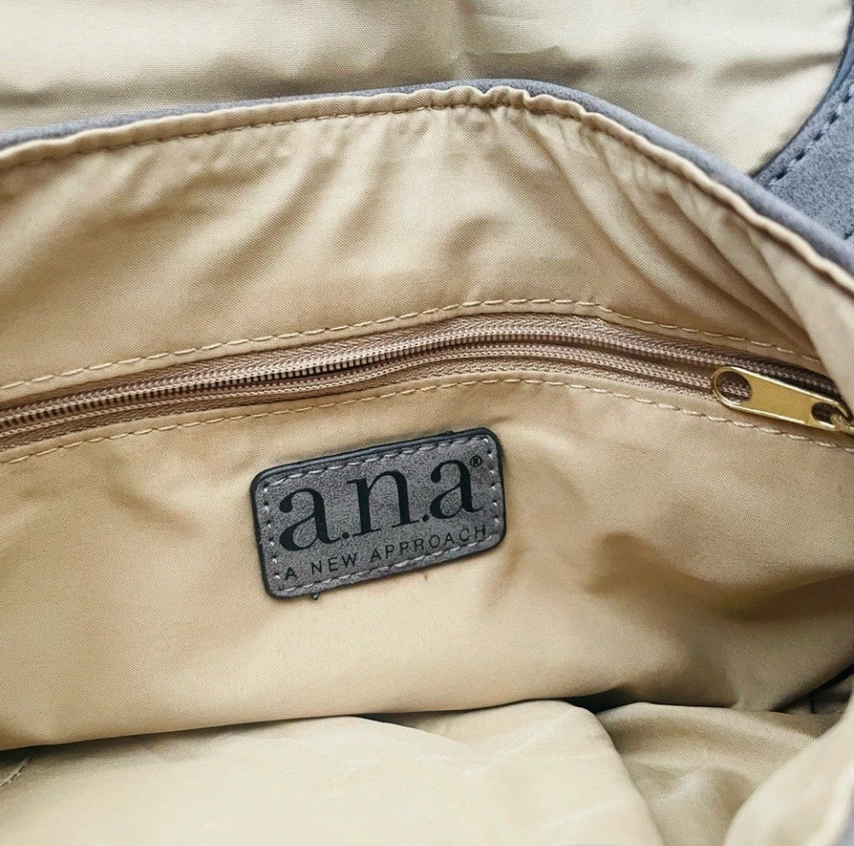 A.n.a brown crossbody bag multiple compartments and zippers Messenger  - Image 3 of 4