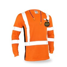 KwikSafety Operator Hi Vis Safety Shirt Class 3 / Orange Small KS4404-ORG-SMALL