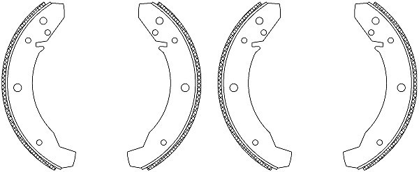 Hella Bremsbackensatz Hinterachse FüR VW-image