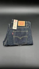 Levis 514 Slim Straight Fit Jeans Super Soft Dark Blue 29x29 18 Regular  New