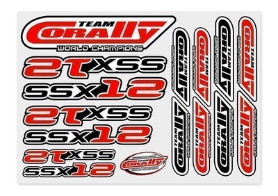 Team Corally Stickersheet SSX-12 Precut 210x148mm 1 pc / C-99904