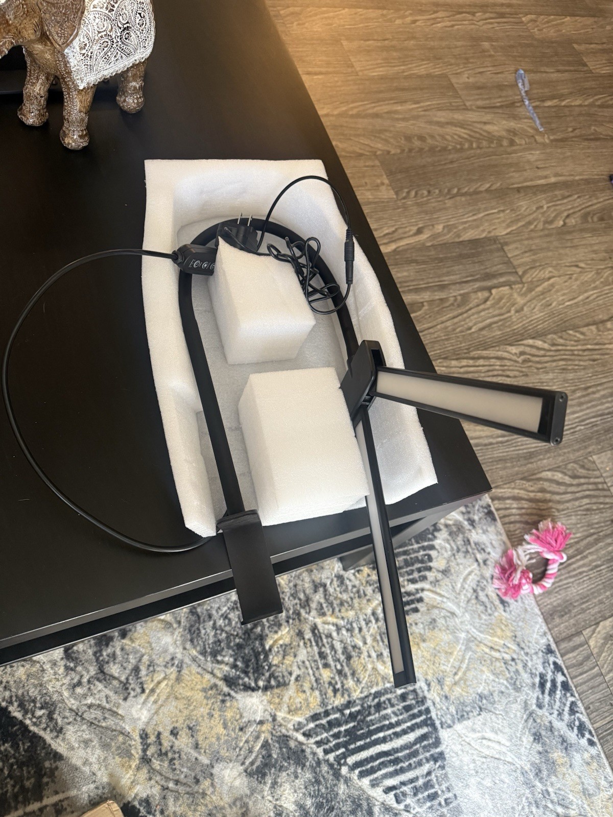 Black LED Desk Lamp YG605 Motion Sensor Clamp Mount 14W 1200LM Adjustable