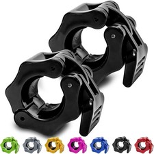 US Olympic 1-2 Inch Barbell Clamps Quick Rele...