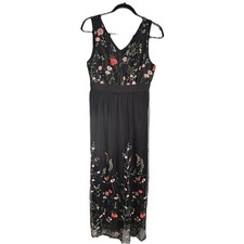 Candalite Embroidered Mesh Dress Womens M Whimsigoth Romantic Fairy Ethereal