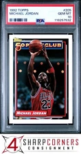 1992 TOPPS #205 MICHAEL JORDAN BULLS HOF PSA 10