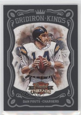 2010 Panini Threads Pro Gridiron Kings Framed Blue 15/50 Dan Fouts #10 HOF 0v0
