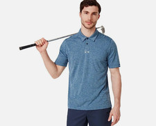 Oakley Men's AERO Ellipse Polo, Large, BLue
