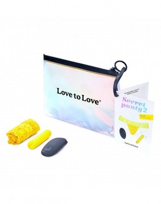 Love to Love Höschen mit vibrierendem Bullet Gelb