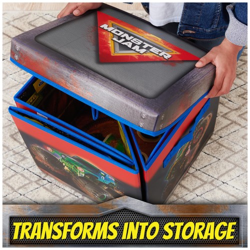 , Ultimate Arena Tappetino da Gioco e Stoccaggio con 2 Monster Truck Esclusivi, Scala 1:64... - Foto 6 di 9