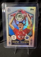 Steven Gerrard Trophy Triumph Topps #434 UCL Liverpool Match Attax