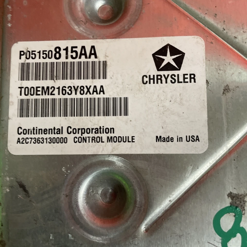 14 JEEP Compass 2.4L ECM ECU P68193983AG P05150815AA Warranty - Image 3 of 4