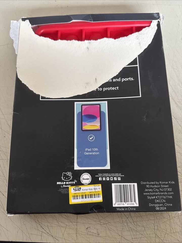 Komar Kids Hello Kitty POP IT Apple iPad (10th generation/11th generation) Case - Image 2 of 2