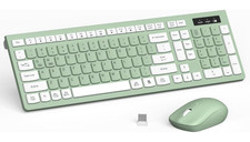 Teclado y Rat n Inal mbricos Silenciosos 2.4G con Teclas Multimedia, Nuevo