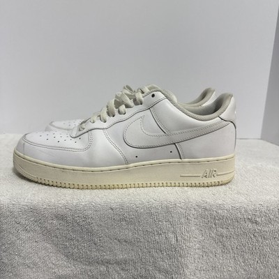 Nike Air Force 1 Leather Sneakers White Us 11.5 Mens Used
