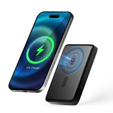 Slim Magnetic Portable Charger 10000mAh Wireless Power Bank For Samsung iPhone