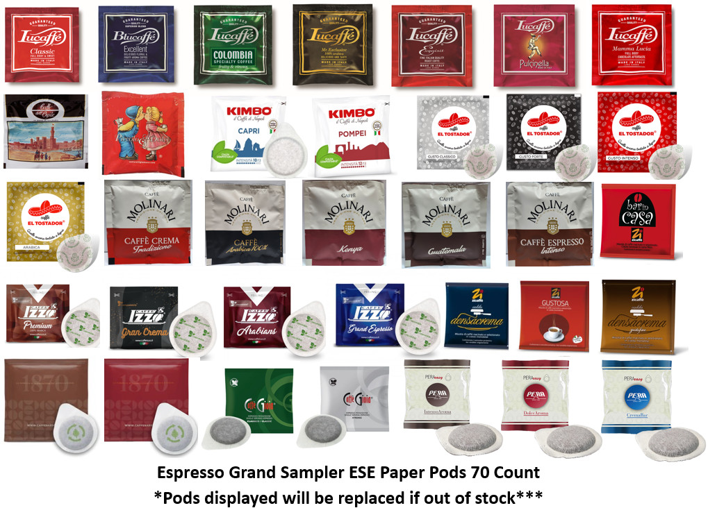 Espresso Grand Sampler ESE Paper Pods 70ct