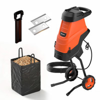 MAXLANDER 2600W Garden Shredder Electric Wood Chipper 45mm Cut 45L Bag Mulcher