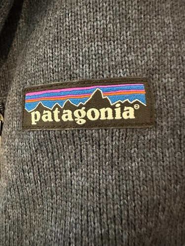 Patagonia Men’s Better Sweater Vest Sz M Navy Allied Minds Investments Logo EUC - Picture 10 of 13