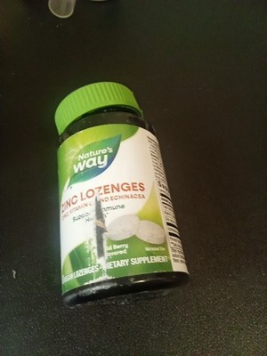 Nature's Way Zinc Lozenges   Wild Berry Immune Support Supplement, 60 Ct