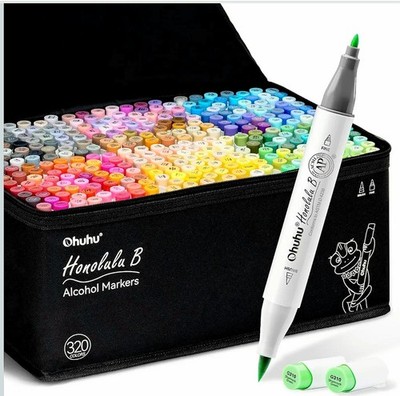 Ohuhu Honolulu B 320 Set BRAND NEW Refillable Alcohol MARKERS Best Price 