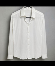 Prada Milano Men’s White Dress Shirt Size 40 15 3/4 Made in Romania Luxury