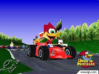 Woody Woodpecker Racing (Sony PlayStation 1, 2000)