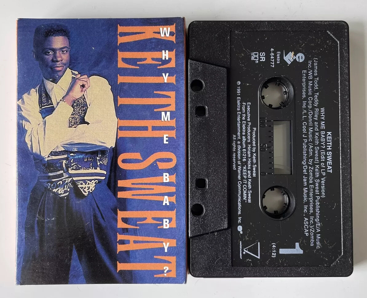 KEITH SWEAT Why Me Baby? 1992 CASSETTE SINGLE LIKE NEW Johnny Gill