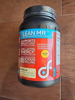 DotFit LeanMR Nutrition Shake Vanilla Flavor Isolate Low Carbs Boost NEW 2.20lbs