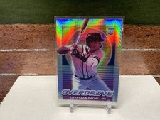 Cristian Pache 2021 Panini Chronicles #11 Overdrive Hyper SN #/299 Braves