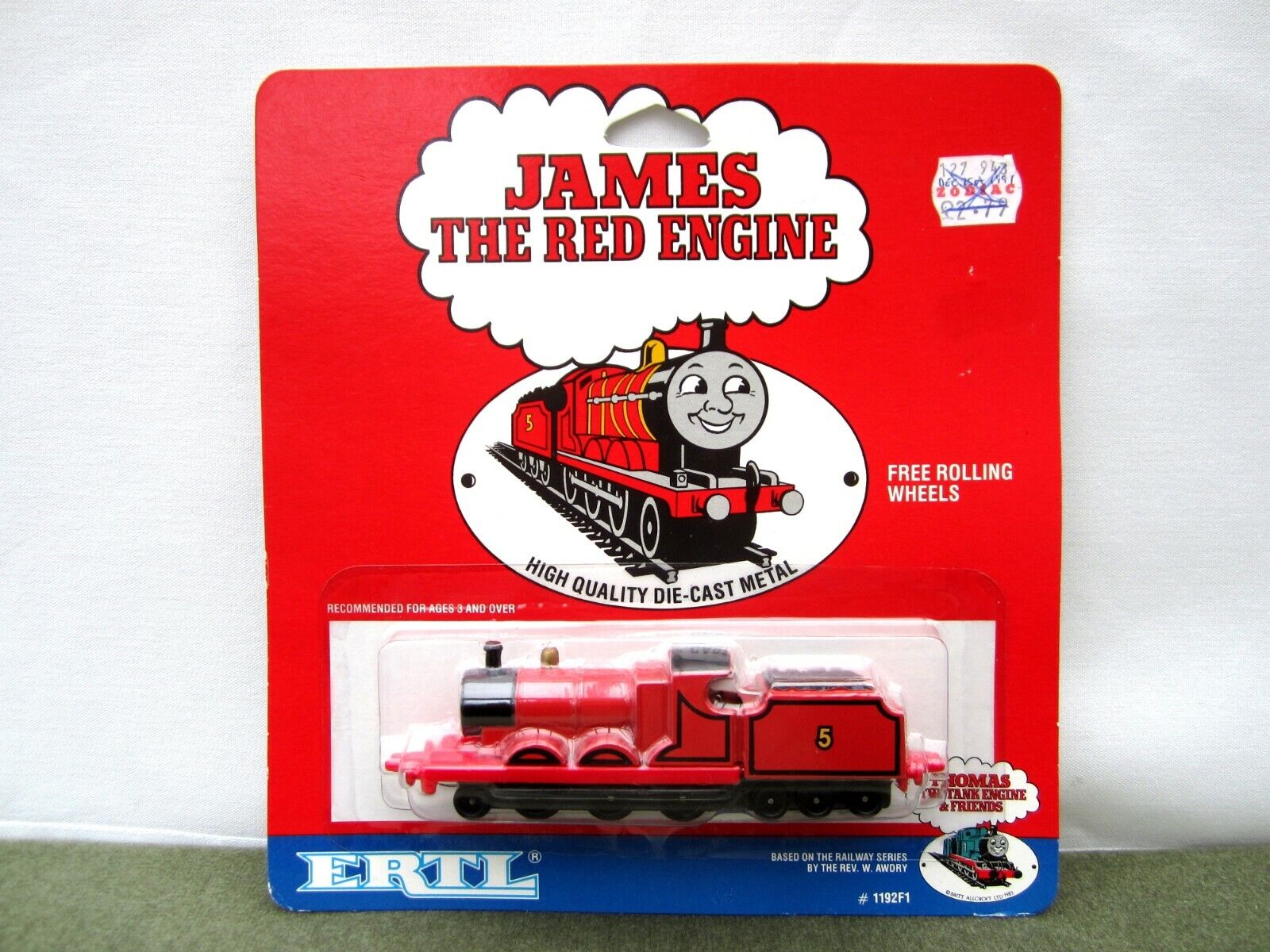 Ertl Sticker Paper Face James Red Thomas the Tank Engine & Friends - Boxed