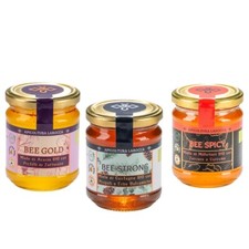 ITALIENISCHES BIO-Honigset, Honig+, HANDGEMACHTES PRODUKT, 3x250g