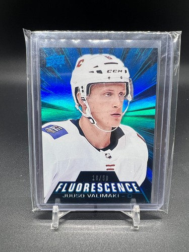 LOT OF 4 2018 Upper Deck Fluorescence Magenta F21 Juuso Valimaki /5 /15 /50 /150 - Picture 4 of 9