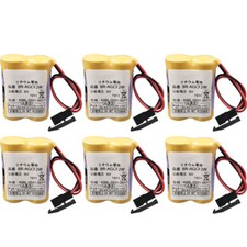 6 Pcs BR-AGCF2W / A98L-0031-0011 1 6V 2200mAH Battery For FANUC with Plug