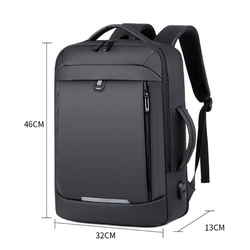 Oxford Business Laptop Backpack Large Capacity USB Charging Backpack Men - Bild 2 von 12