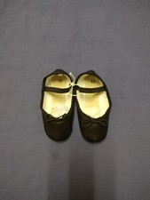 New Girl 's Leather Ballet Slippers Size 10 Toddler Black Dance Wear Shoes