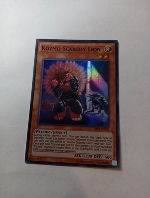 Yu-Gi-Oh! Kozmo Scaredy Lion Karte – SHVI-EN082 Super Rare, Aus Shining Victories