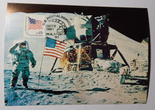 USA United States: MK MC stamp card FIRST MAN ON THE MOON "PHILATOKYO 9.10.1981"
