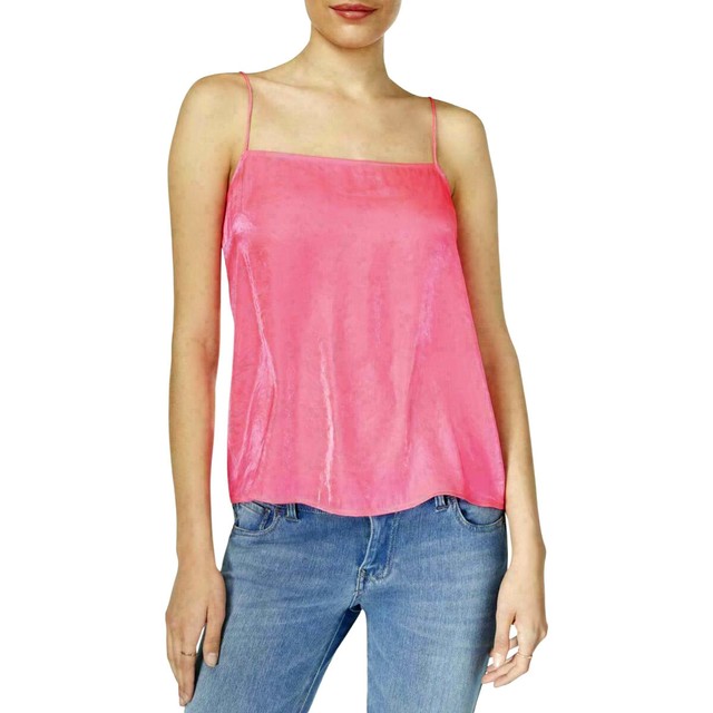 pink satin tank