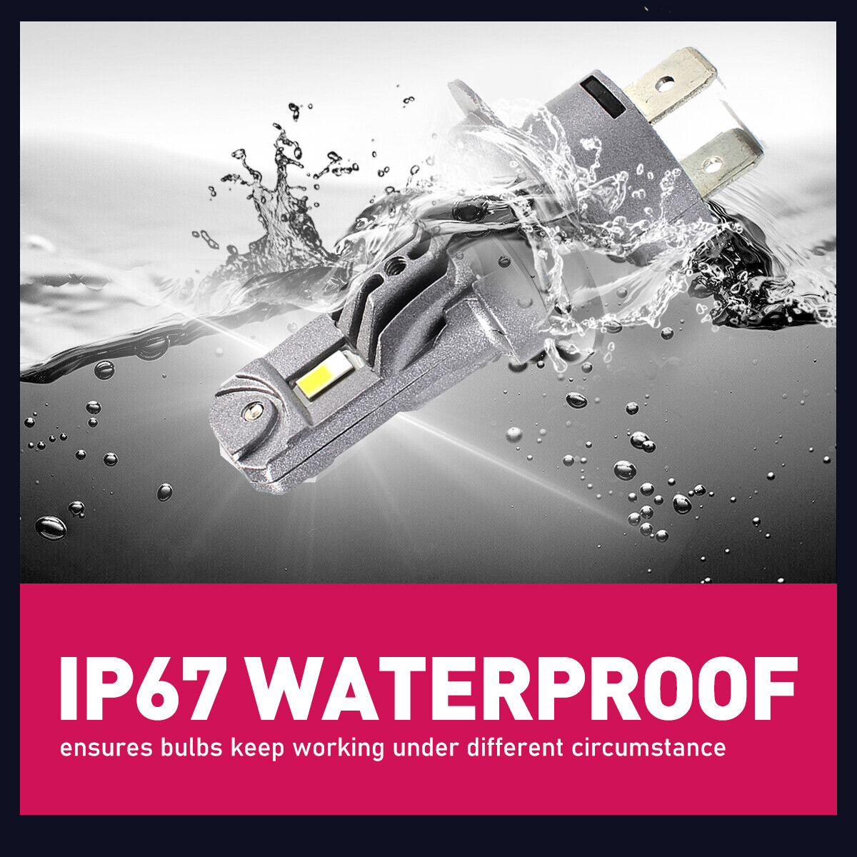 HEADLIGHT H7 LED Less Heat Highperformance Kit Lamp Long lifespan