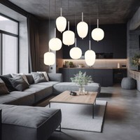 Pendellampe HäNgelampe Esstischlampe 8 Flammig Wohnzimmerlampe Glas Opal H 120Cm