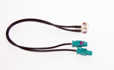 Fakra Radio Antennenadapter VW SEAT RCD RNS 510 310 MFD3 Columbus