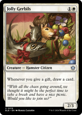 x1 Jolly Gerbils BLB Bloomburrow MTG 19 UNCOMMON M/NM 1x